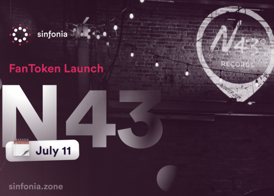 N43 is launching a FanToken ($N43) on Sinfonia by BitSong!